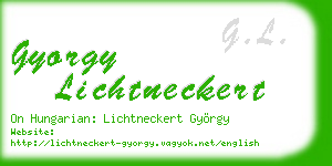 gyorgy lichtneckert business card