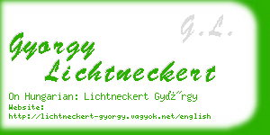 gyorgy lichtneckert business card